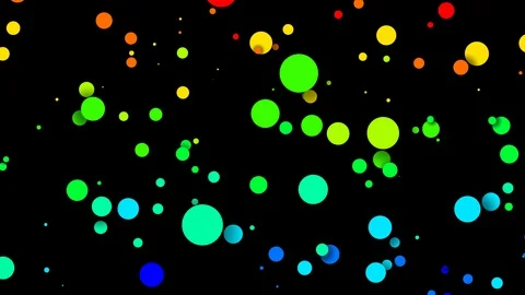 Circles decrease and increase in waves. 4k looped seamless abstract background Stock Footage 130039601