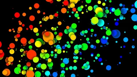 Circles decrease and increase in waves. 4k looped seamless abstract background Stock Footage 130039657