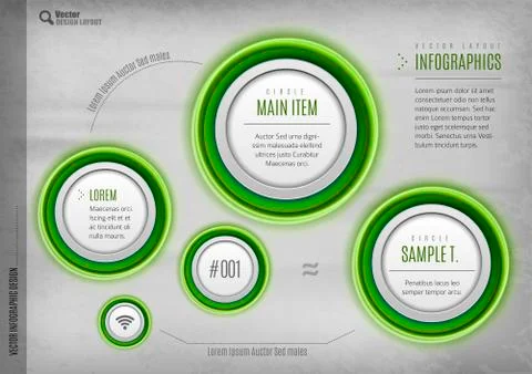 Circles Design Illustrazione stock