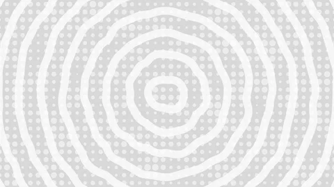 Circles diverging from the center on a dotted background. Seamless loop Stock Footage 117335830