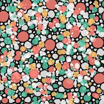 Circles doudl. Seamless pattern. Hand drawing. Stock Illustration