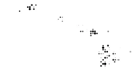 Circles Drop Forming Hawaii Islands Border Outline Stock Footage 321354385