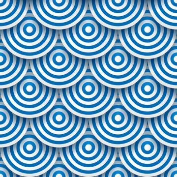 Circles with drop shadows Stock Illustration