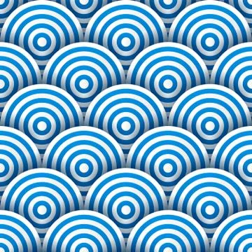 Circles with drop shadows Stock Illustration