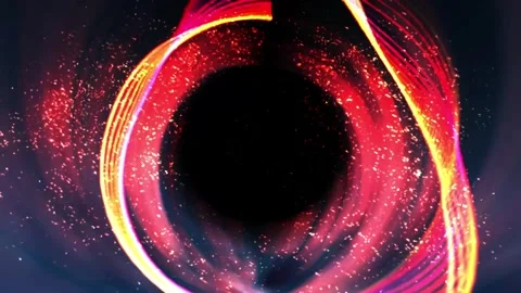 Circles Dynamic Video background. Points and Rings Stock Footage 274157863