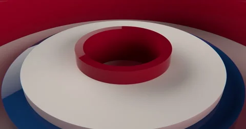 Circles Election in a 3D animation Stock Footage 251328088