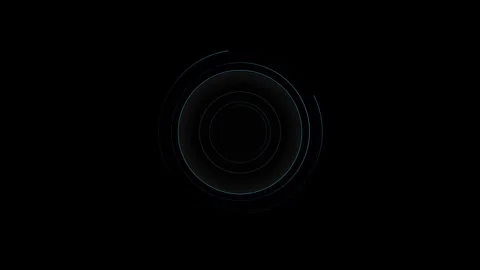 Circles emerge from center Stock Footage 292448938