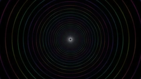 Circles expand and contract in a rhythmic pattern with Stock Footage 337959246