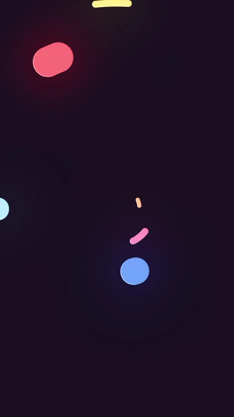 Circles figures dynamic rotating with liquid effect Stock Footage 283266764