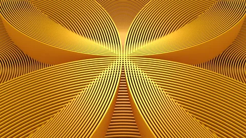 Circles Form A Wave Stock Footage 146890257