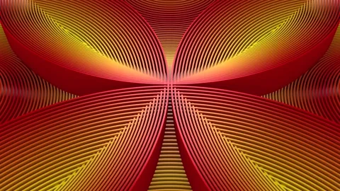 Circles Form A Wave Video stock 147481106