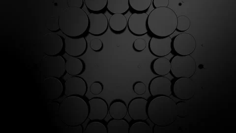 Circles Form a Wave Stock Footage 282446555