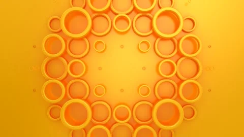 Circles Form a Wave Stock Footage 282507601