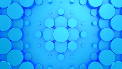 Circles Form a Wave Stock Footage 282545382