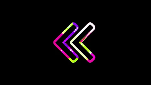 Circles gather in symbol chevron double left. After it crumbles in a line and Stock Footage 131807439