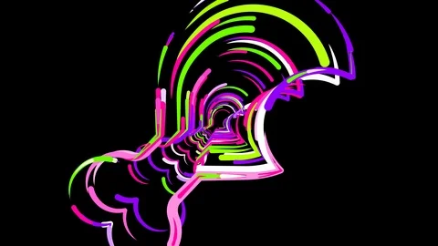 Circles gather in symbol leg bite. After it crumbles in a line and moves to the Stock Footage 100077555