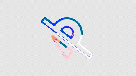 Circles gather in symbol map marker slash. After it crumbles in a line and moves Stock Footage 144771616