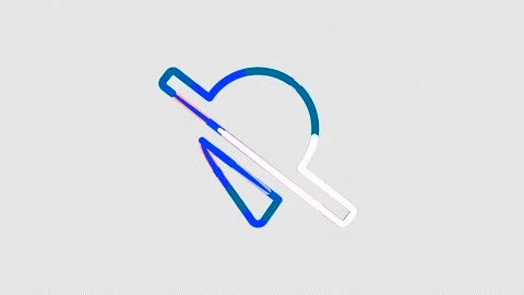 Circles gather in symbol map marker slash. After it crumbles in a line and moves Stock Footage 144771717