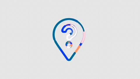 Circles gather in symbol map marker question. After it crumbles in a line and Stock Footage 144771736