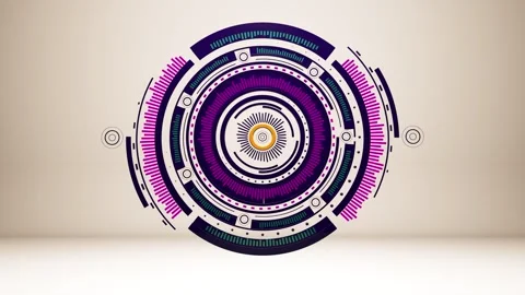 Circles geometric shapes animation Video stock 281850032