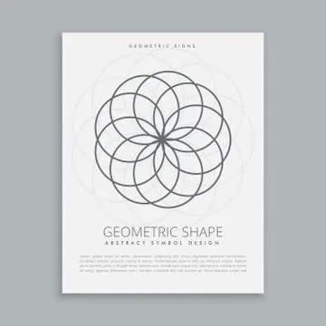 Circles geometric shapes Stock Illustration