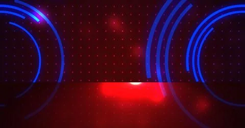 Circles gradient shadow award show swirling particle background. Disco club.. Stock Photos