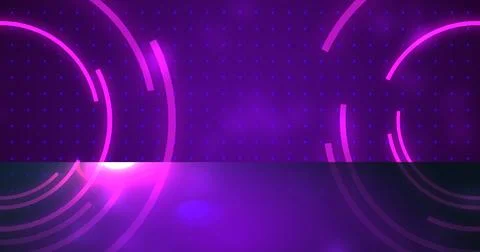 Circles gradient shadow award show swirling particle background. Disco club.. Stock Photos