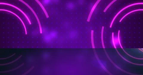 Circles gradient shadow award show swirling particle background. Disco club.. Stock Photos