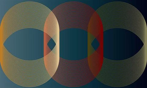 Circles graphic design art Stock Illustration