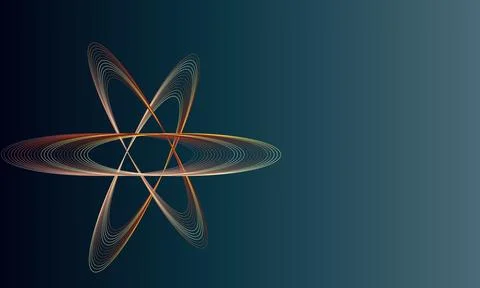 Circles graphic design art Stock Illustration