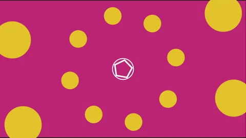 CIRCLES ILLUSION MOVING INTO POINT Stock Footage 135124171