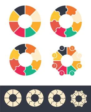 Circles for infographic set Stock Illustration