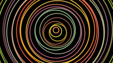 Circles Inside Circles Inside Circles Bouncing Bounds Data Structure Stock Footage 139735683