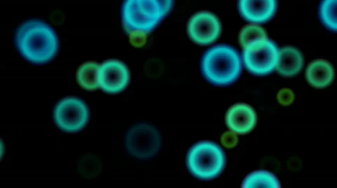 Circles of light flash on screen (Looping, High Definition 1080p) Stock Footage