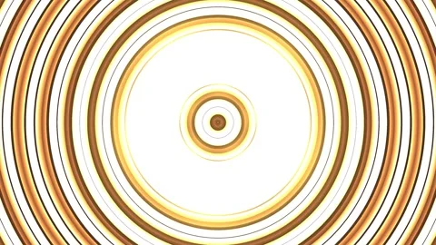 Circles of light in a radial pattern on a bright background Stock Footage 339490728