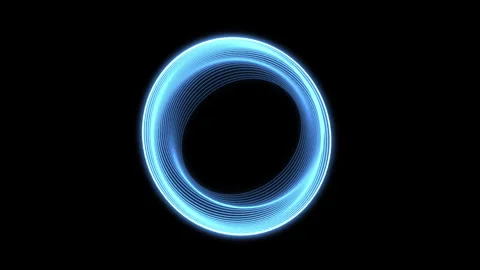 Circles Line Ripples Audio Reactive S Blue Animation Loop 스톡 동영상 327724020
