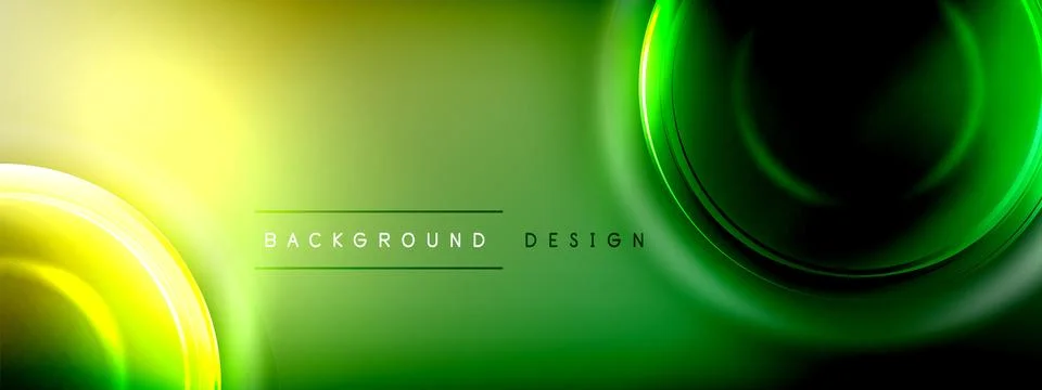 Circles lines and bubbles on bright glowing effect gradient with light and 스톡 일러스트