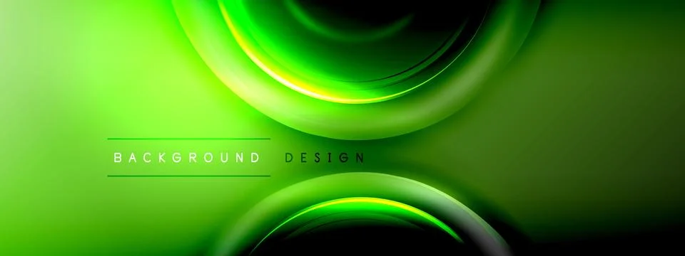 Circles lines and bubbles on bright glowing effect gradient with light and 스톡 일러스트