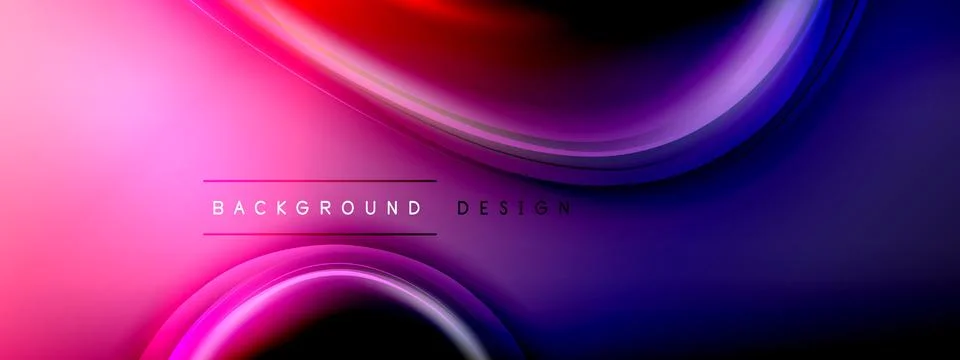 Circles lines and bubbles on bright glowing effect gradient with light and 스톡 일러스트
