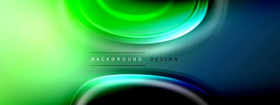 Circles lines and bubbles on bright glowing effect gradient with light and 스톡 일러스트