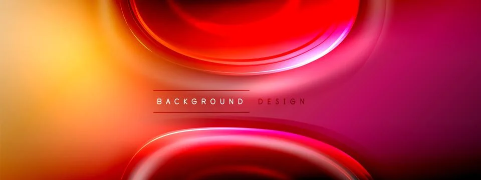 Circles lines and bubbles on bright glowing effect gradient with light and 스톡 일러스트