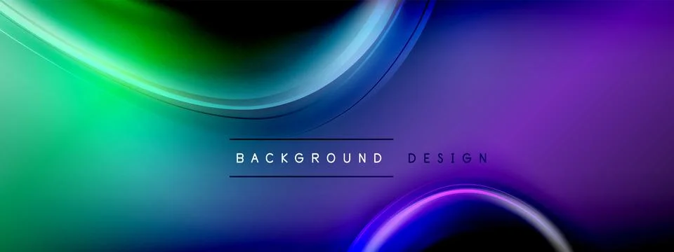 Circles lines and bubbles on bright glowing effect gradient with light and 스톡 일러스트