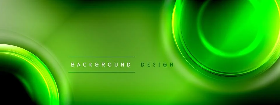 Circles lines and bubbles on bright glowing effect gradient with light and 스톡 일러스트