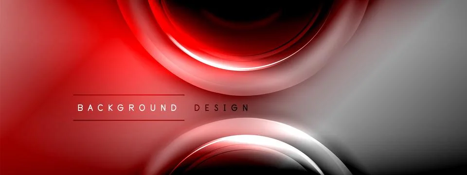 Circles lines and bubbles on bright glowing effect gradient with light and 스톡 일러스트