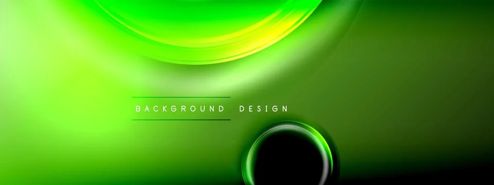 Circles lines and bubbles on bright glowing effect gradient with light and 스톡 일러스트
