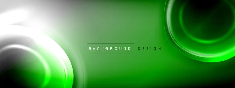 Circles lines and bubbles on bright glowing effect gradient with light and Illustrazione stock