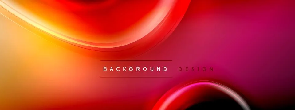 Circles lines and bubbles on bright glowing effect gradient with light and Stock Illustration
