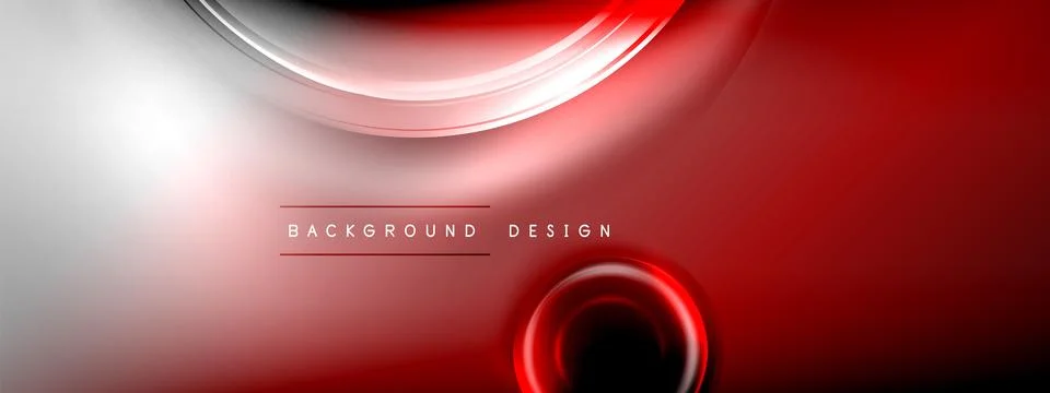 Circles lines and bubbles on bright glowing effect gradient with light and 스톡 일러스트