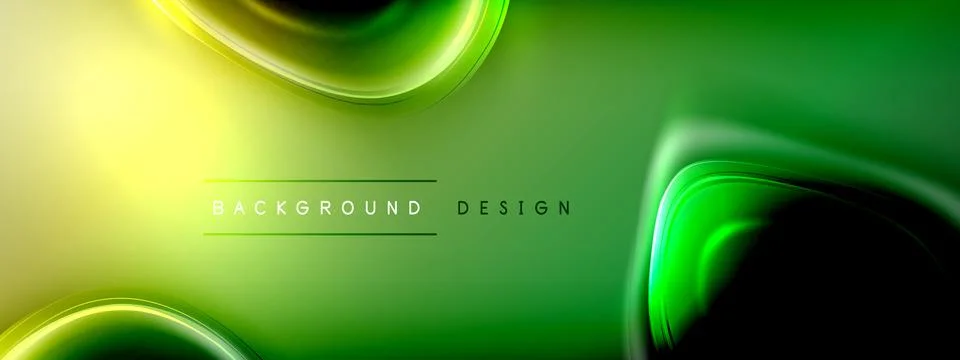Circles lines and bubbles on bright glowing effect gradient with light and Stock Illustration