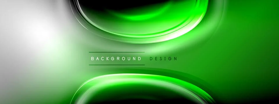 Circles lines and bubbles on bright glowing effect gradient with light and Stock Illustration